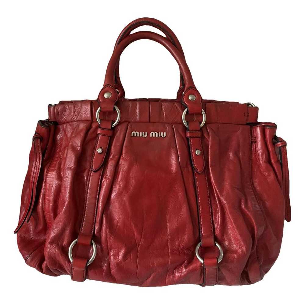 Miu Miu Vitello leather handbag - image 1