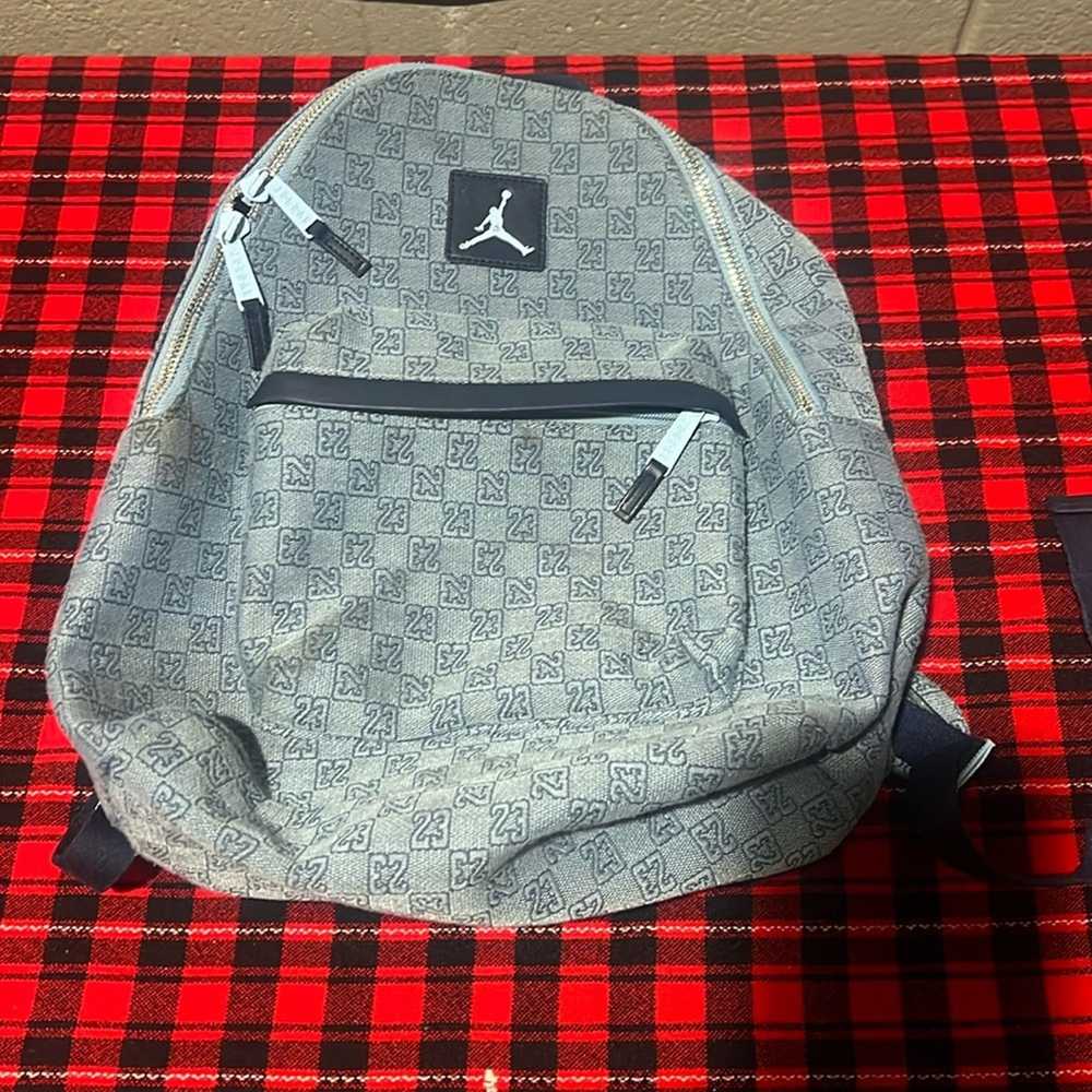 Jordan Brand Gently used Jordan denim book bag - image 1