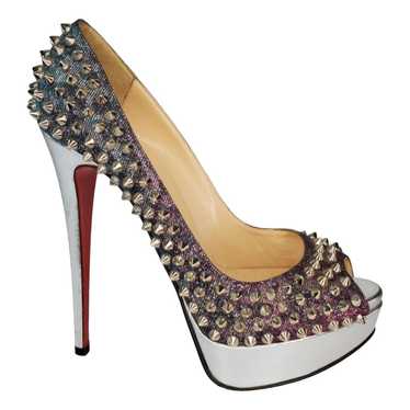 Christian Louboutin Lady Peep leather heels