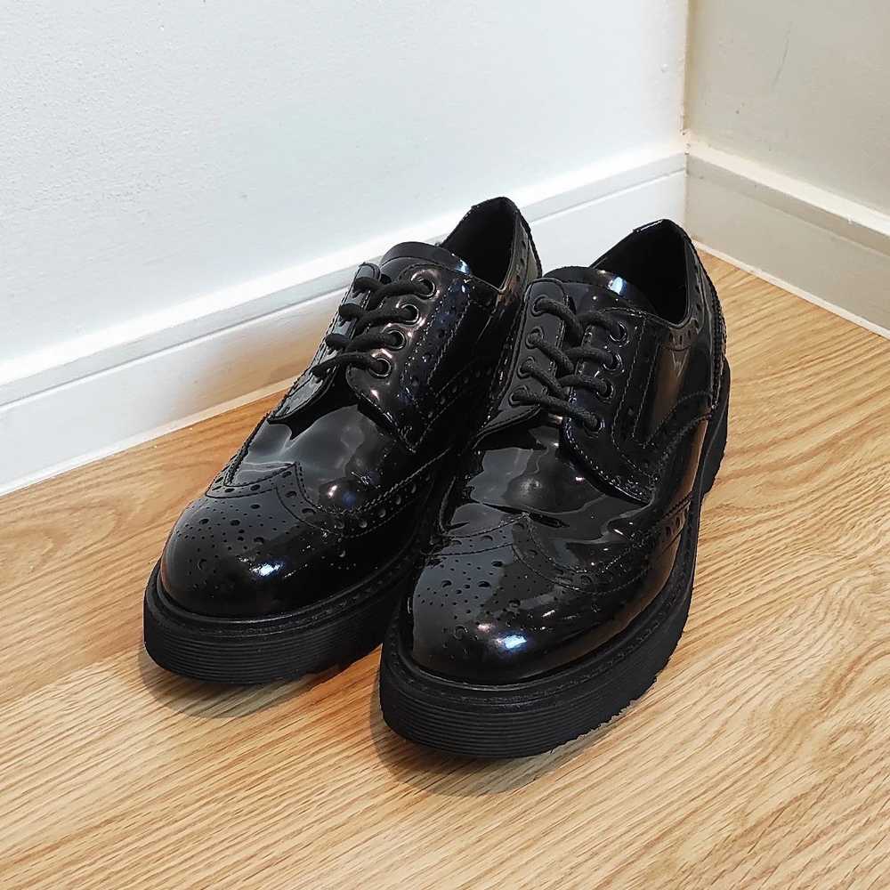 Prada Prada Oxford Derby Brogues Black Patent Lea… - image 1