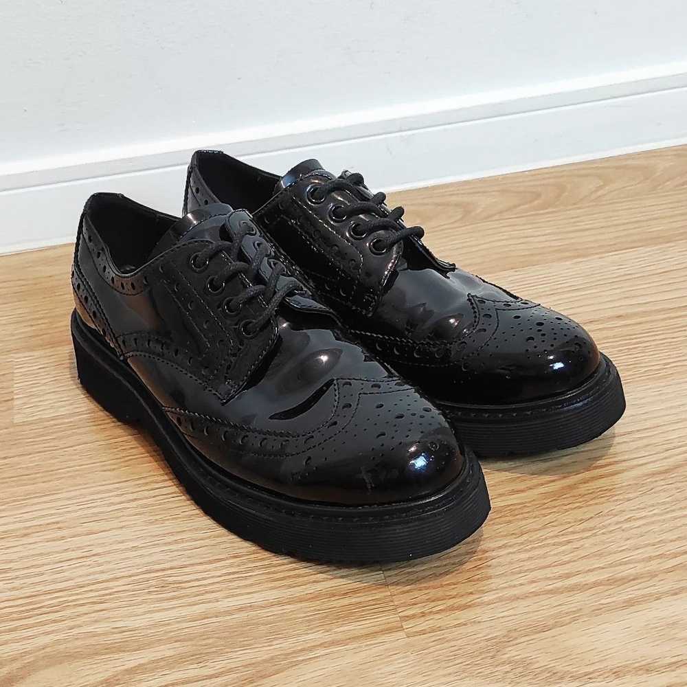 Prada Prada Oxford Derby Brogues Black Patent Lea… - image 3