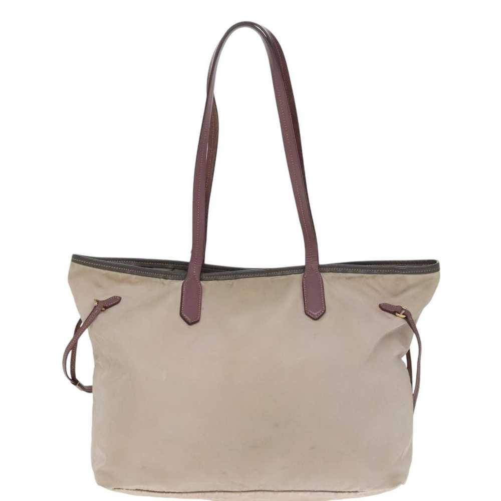 Prada Re-Nylon Beige Canvas Tote Bag (Pre-Owned) - image 3