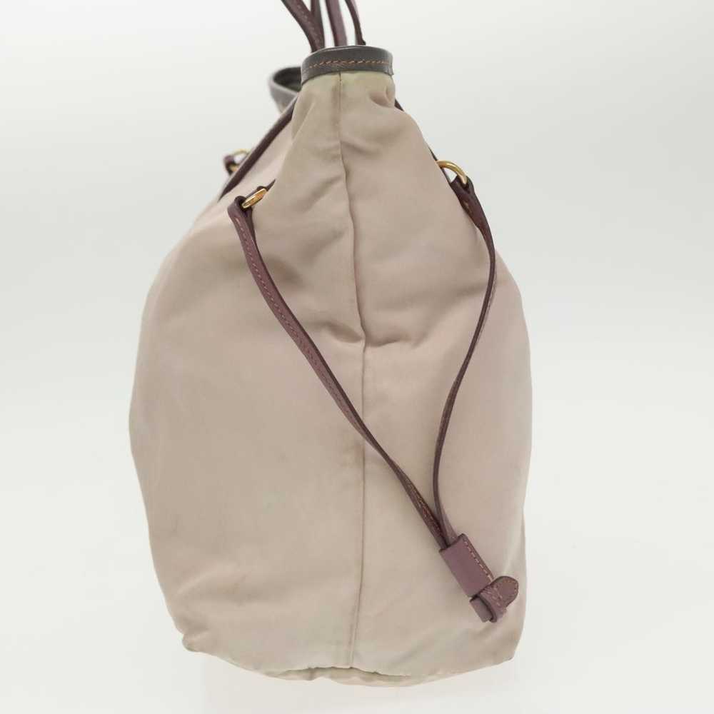 Prada Re-Nylon Beige Canvas Tote Bag (Pre-Owned) - image 5