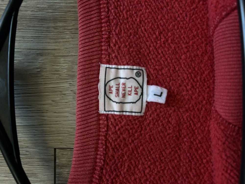 Bape Red BAPE vintage college crewneck - image 3