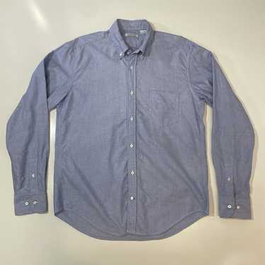 Gustin Gustin Men's Blue Chambray Cotton Long Sle… - image 1