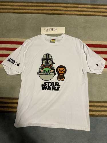 Bape × Star Wars Bape Baby Milo Baby Yoda Tee