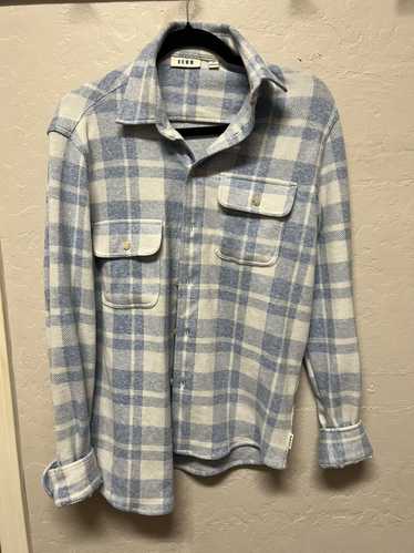 Other Plaid Button-Up Shirt – Light Blue/White