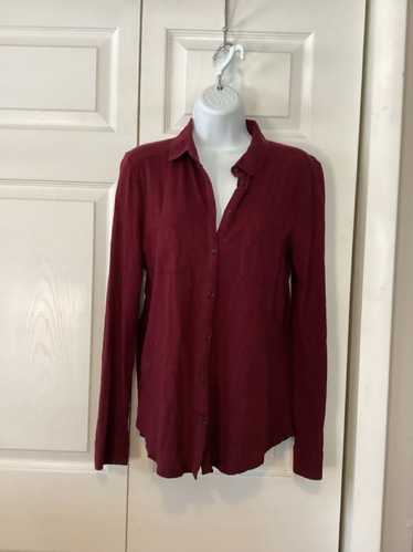 Loft Women's Loft Blouse Shirt, Size S, Burgundy