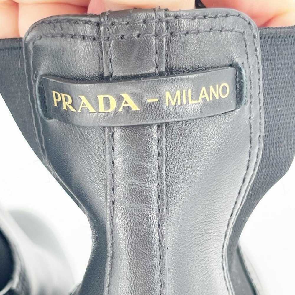 Prada Leather ankle boots - image 9