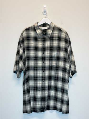 Celine Viscose Plaid Print Shirt