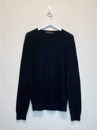 Louis Vuitton Cotton Wool Blend Checkered Sweater