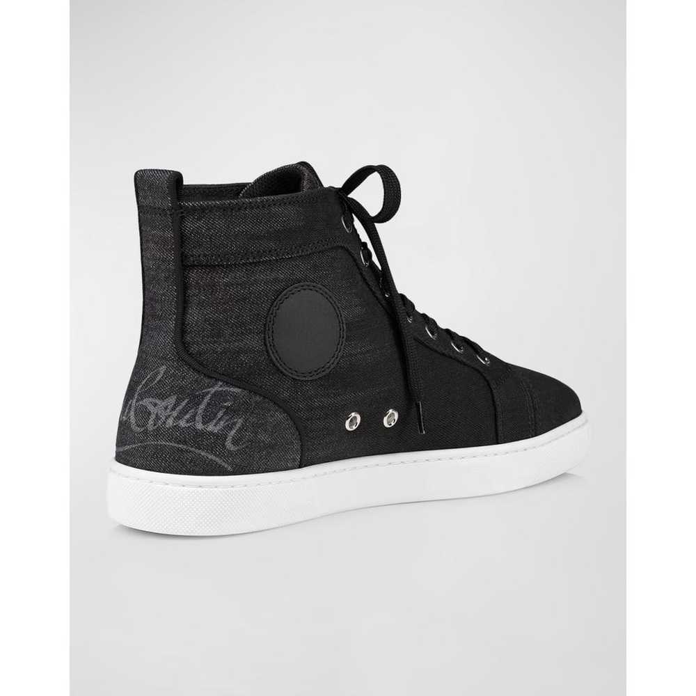 Christian Louboutin Louis cloth high trainers - image 2