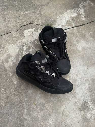 Lanvin Triple Black Curb Sneakers