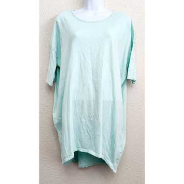 Other LulaRoe Light Blue Green Hi Low Hem Short S… - image 1