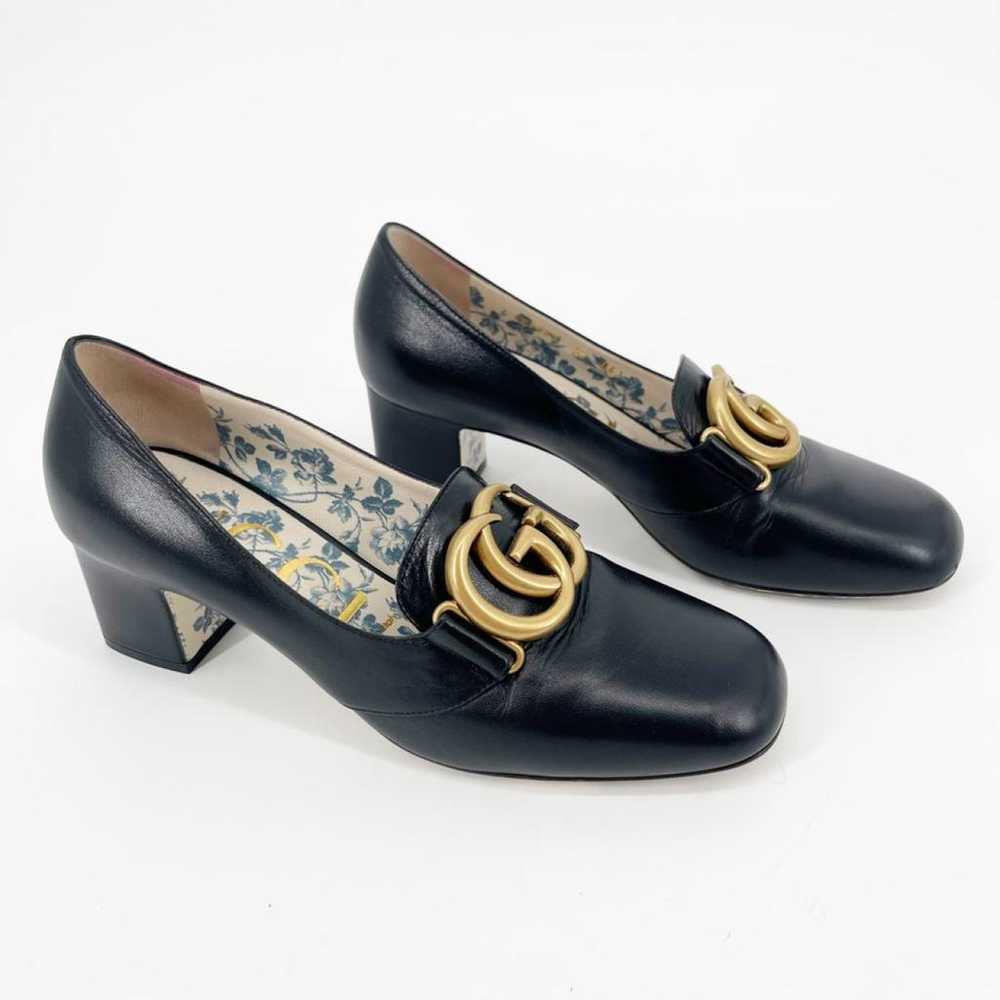 Gucci Marmont leather heels - image 2