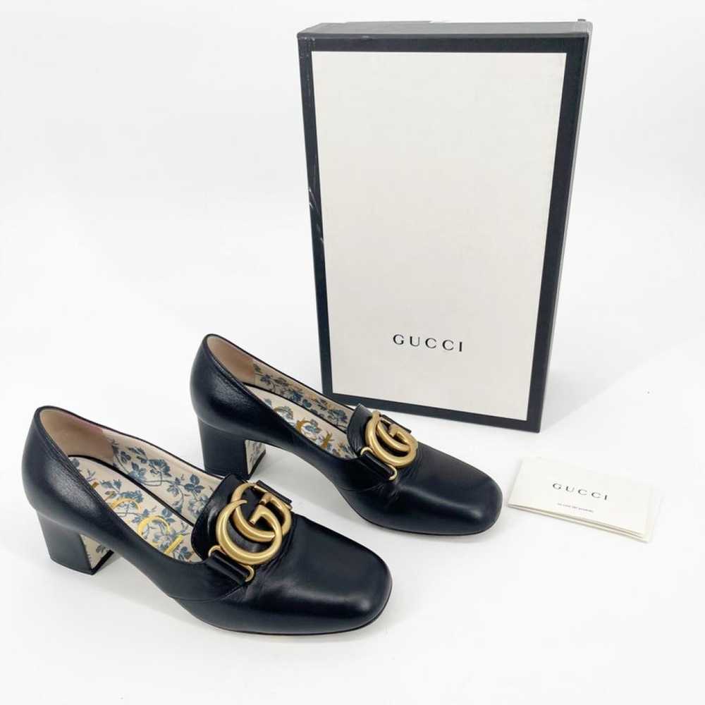 Gucci Marmont leather heels - image 3