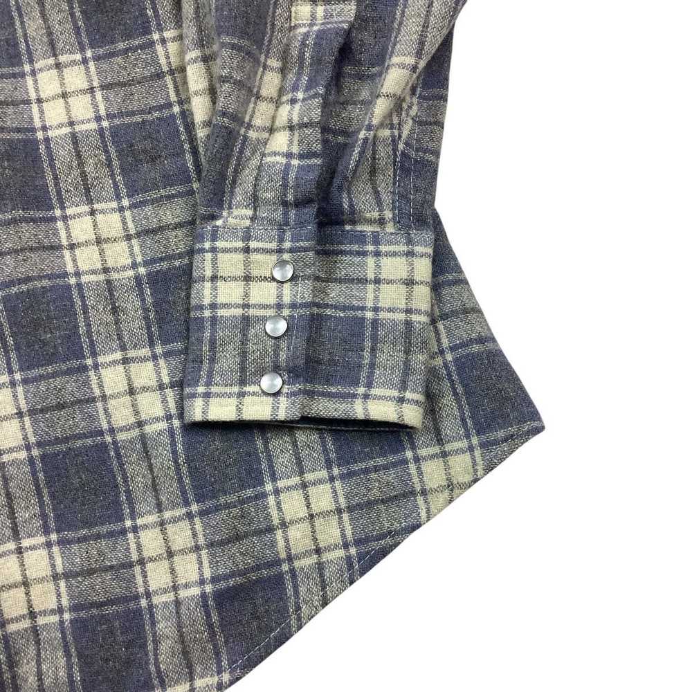 Vintage × Wrangler Vintage plaid wool Open Range … - image 3