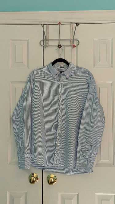 J.Crew Men's J.Crew Shirt, L, Blue and White