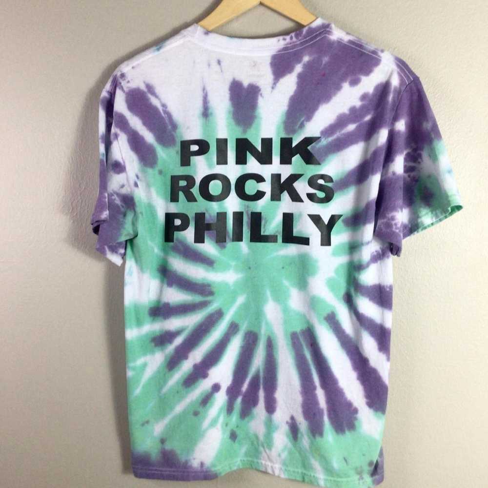 Hanes Pink 2023 World Tour Tie Dye T Shirt Rocks … - image 4