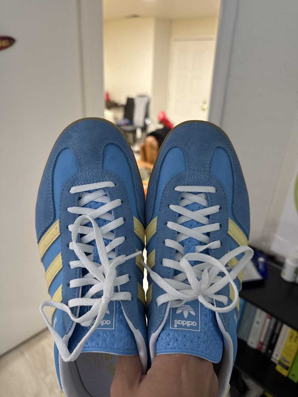 Adidas Blue yellow Gazelle Indoor shoes - image 6