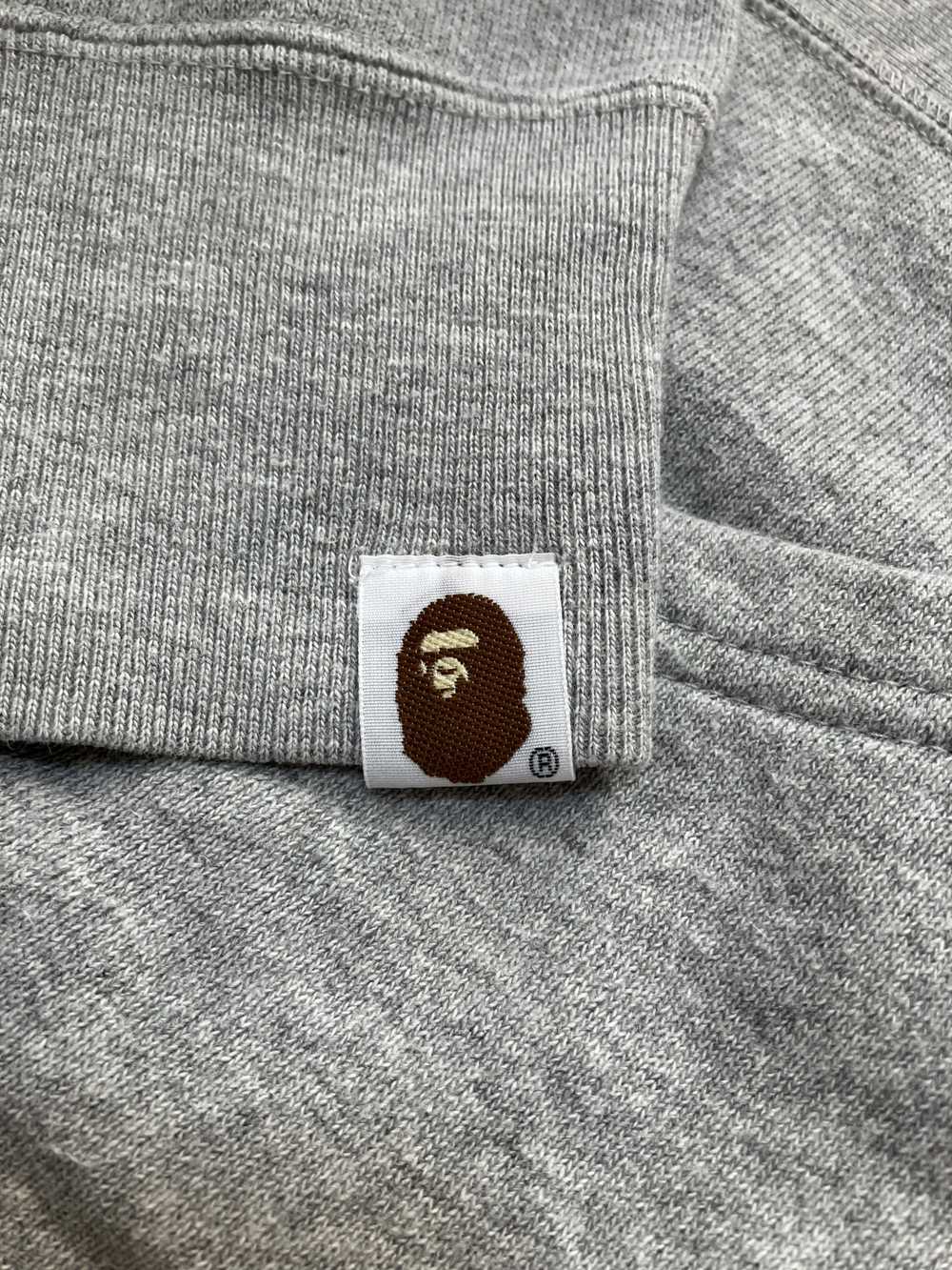 Bape OG Bape Gray Swarovski Spell Out Pullover Ho… - image 11