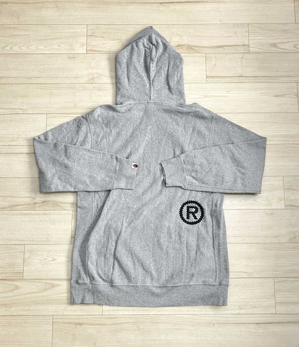 Bape OG Bape Gray Swarovski Spell Out Pullover Ho… - image 2