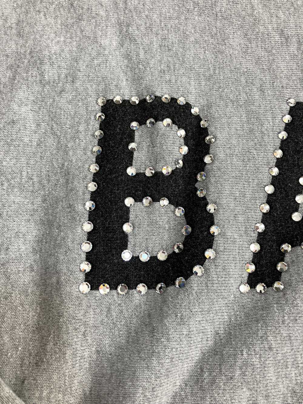 Bape OG Bape Gray Swarovski Spell Out Pullover Ho… - image 4