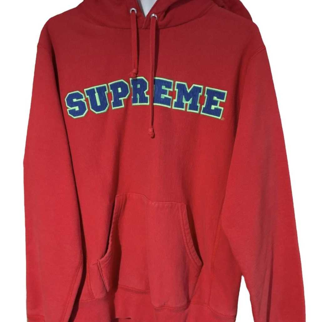 Supreme SS18 Supreme Cord Collegiate Logo Hoodie … - image 3