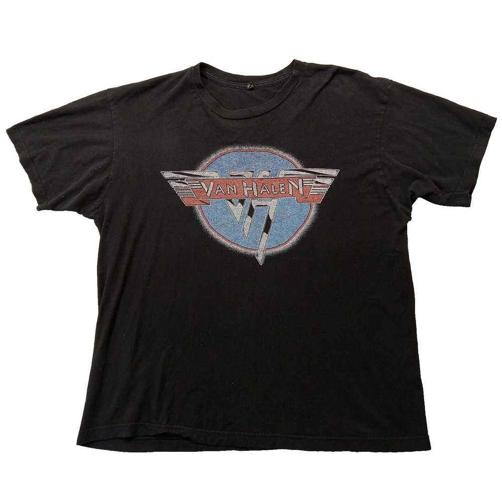 Tultex Van Halen T-Shirt XL Mens Black Band Short… - image 1