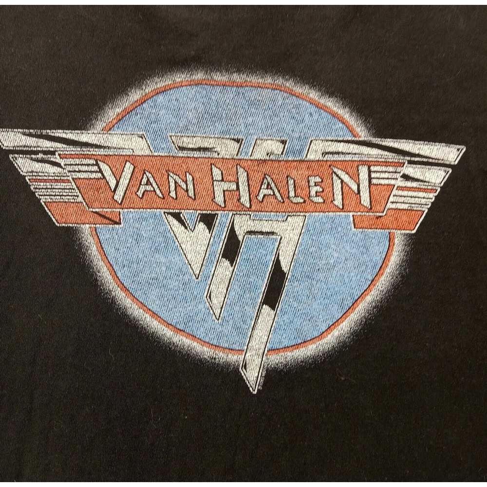 Tultex Van Halen T-Shirt XL Mens Black Band Short… - image 3