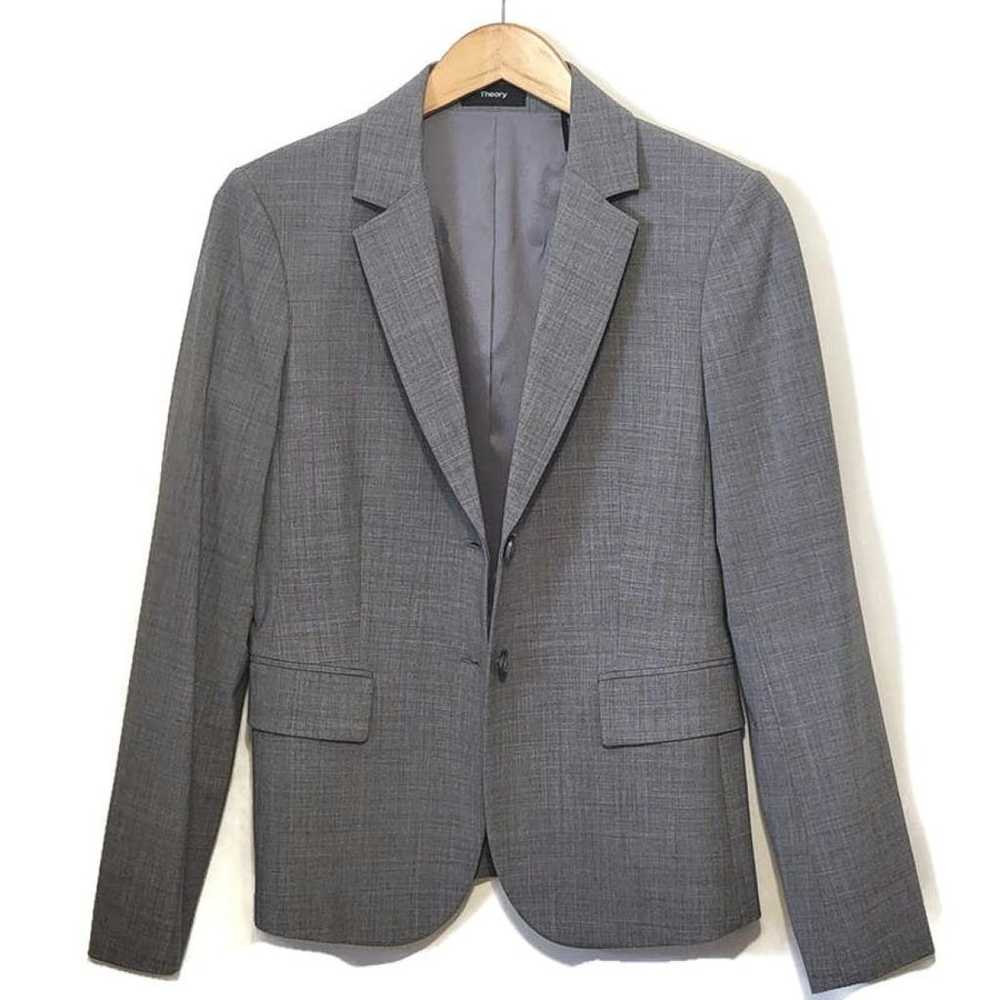 Theory Wool suit jacket - image 2