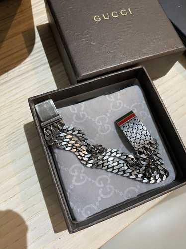 Gucci Authentic GUCCI Diamantissima Bracelet Silve