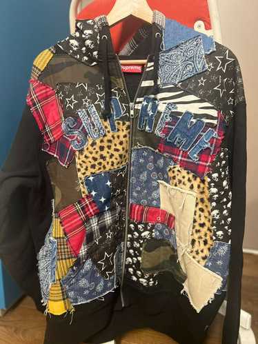 Supreme patchwork hoodie - Gem Supreme patchwork hoodie - Gem