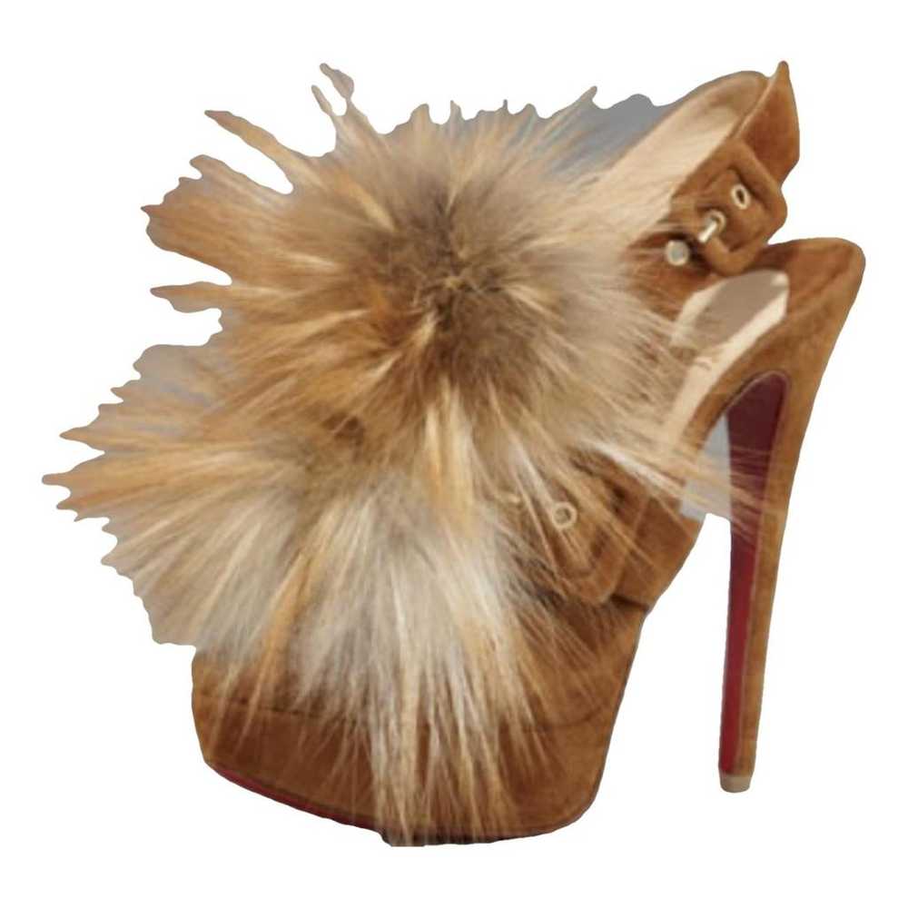 Christian Louboutin Faux fur heels - image 1