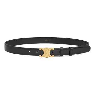 Celine Triomphe leather belt