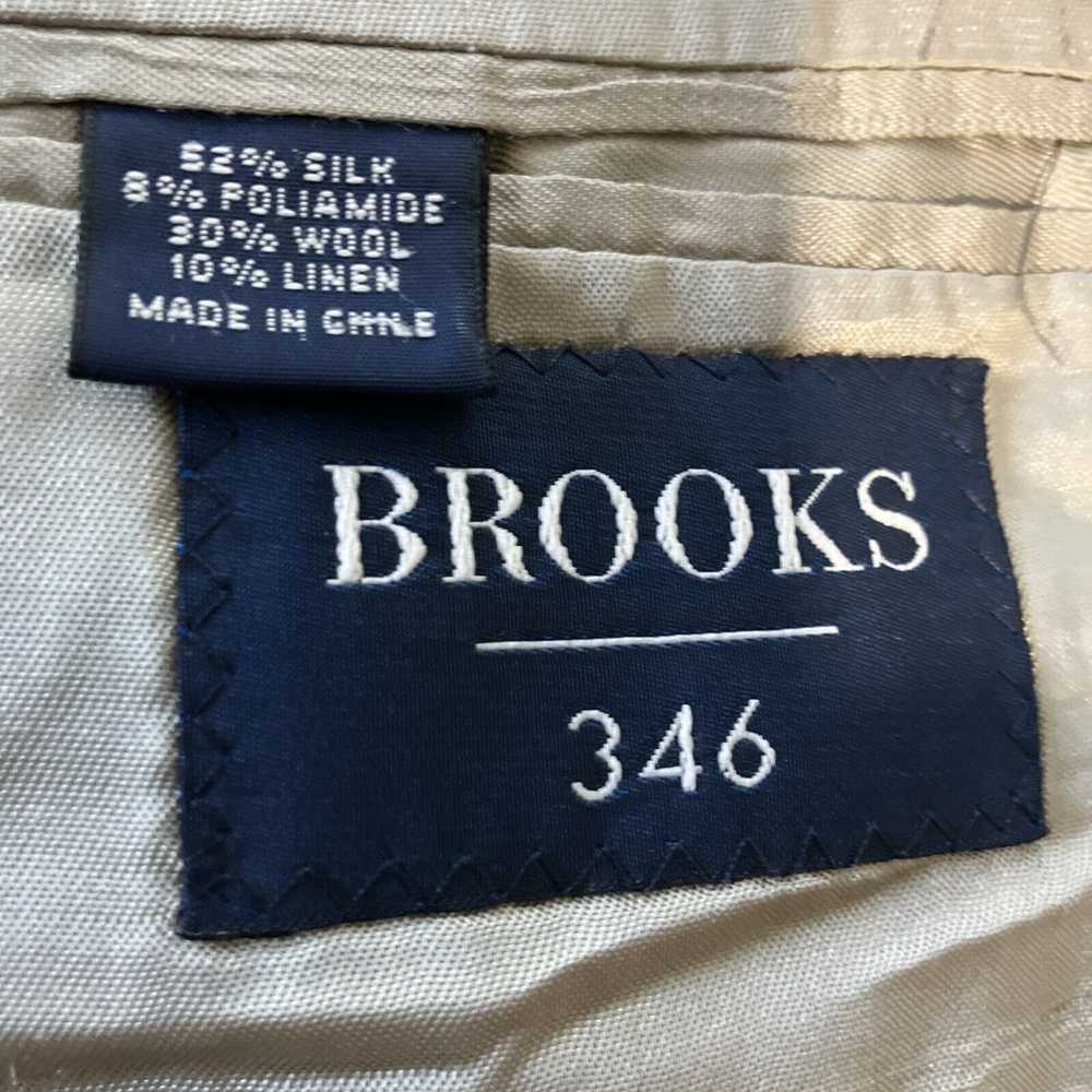 Brooks Brothers Brooks Brothers 346 Beige Silk Li… - image 7