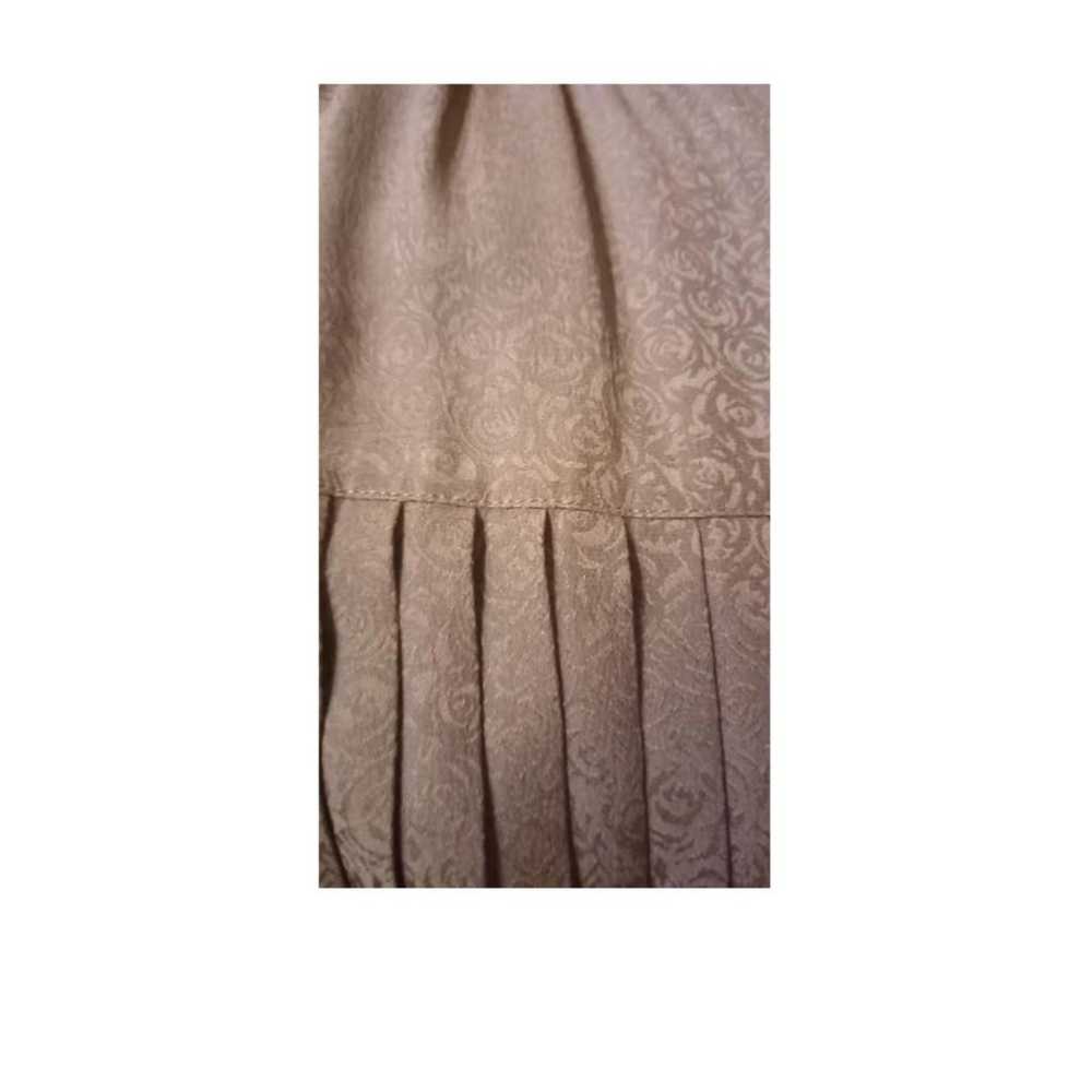 Non Signé / Unsigned Silk mid-length skirt - image 2