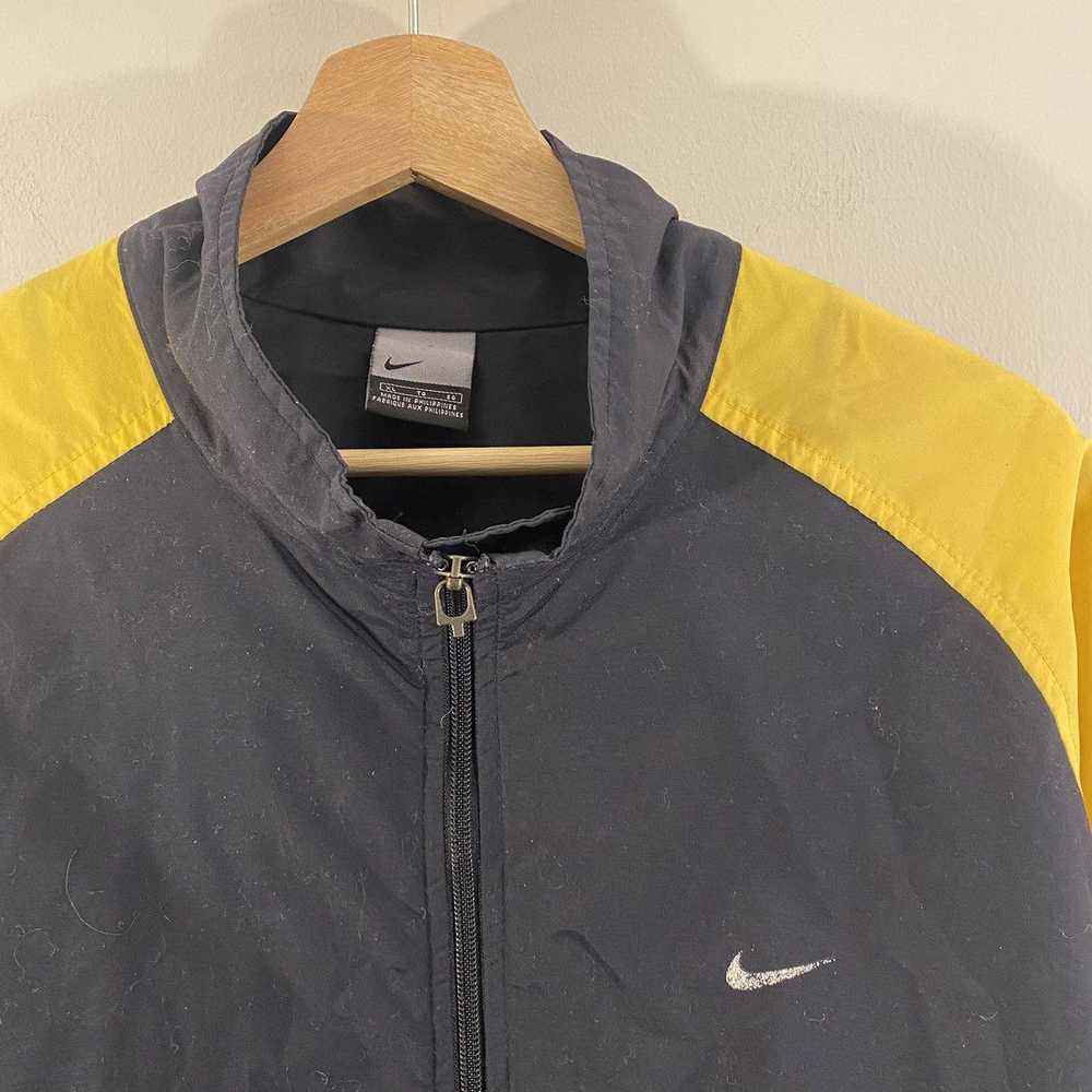 Nike × Vintage Vintage 90s Nike Zip Up Windbreake… - image 3