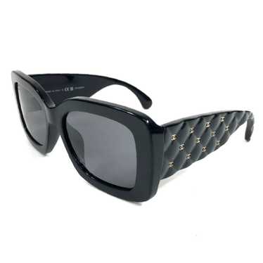 Chanel Luxurious Black Quilted Frames With Gray P… - image 1