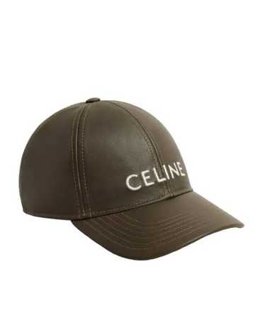 CELINE ベースボールハットLeather baseball hat CELINE セリーヌ LOGO LEATHER BASEBALL CAP ベースボール