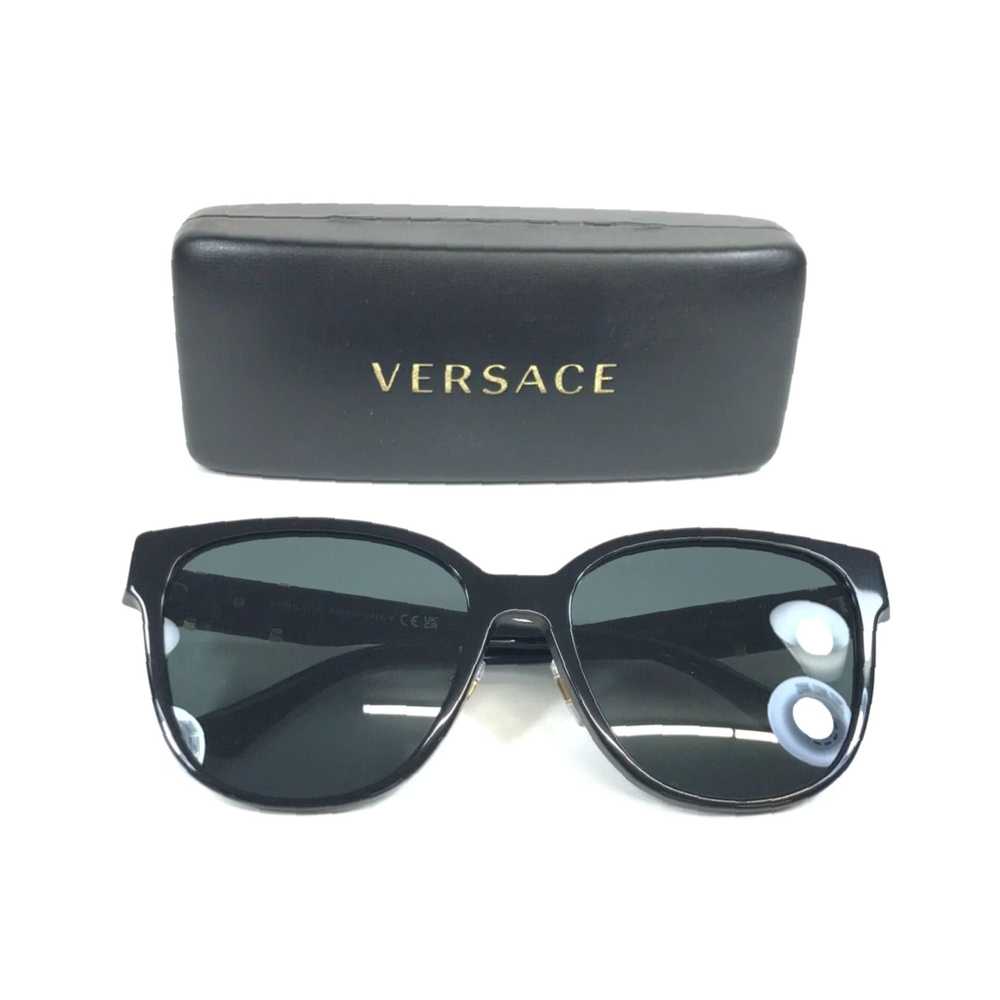 Versace Luxurious Black Gold Cat Eye Frames with … - image 2