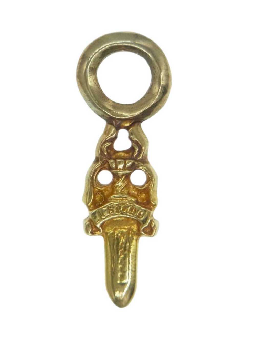 Chrome Hearts Chrome Hearts 22K Gold Dagger Penda… - image 2