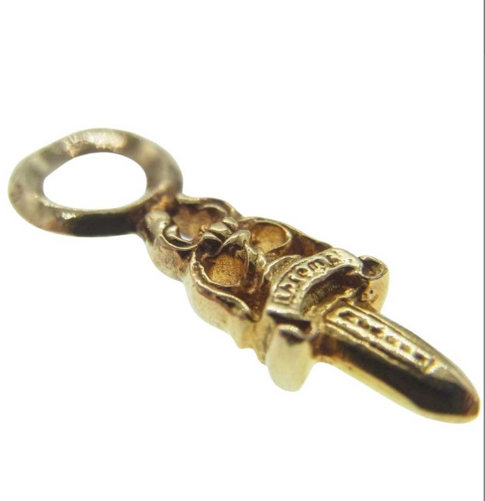 Chrome Hearts Chrome Hearts 22K Gold Dagger Penda… - image 6