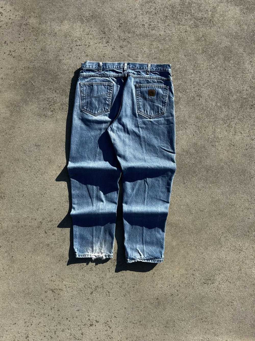 Carhartt × Vintage Vintage Denim Distressed Carha… - image 1