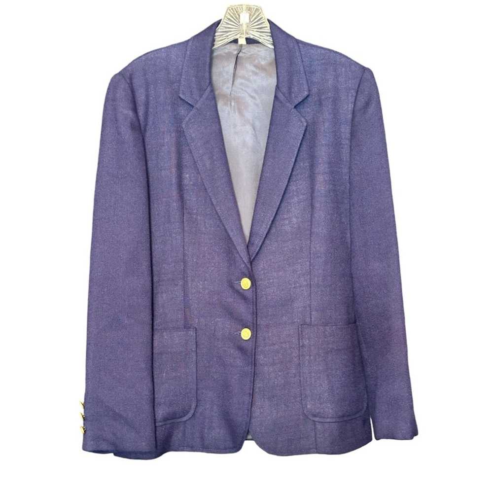 Brand Vintage 80’s Navy Blue Blazer With Pockets - image 1