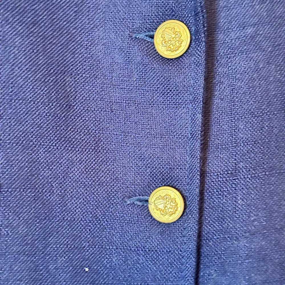 Brand Vintage 80’s Navy Blue Blazer With Pockets - image 4