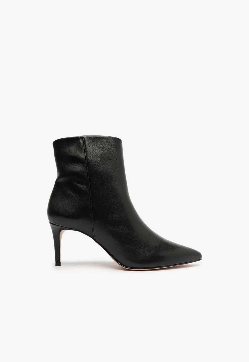 SCHUTZ Magali Mid Leather Bootie - image 1