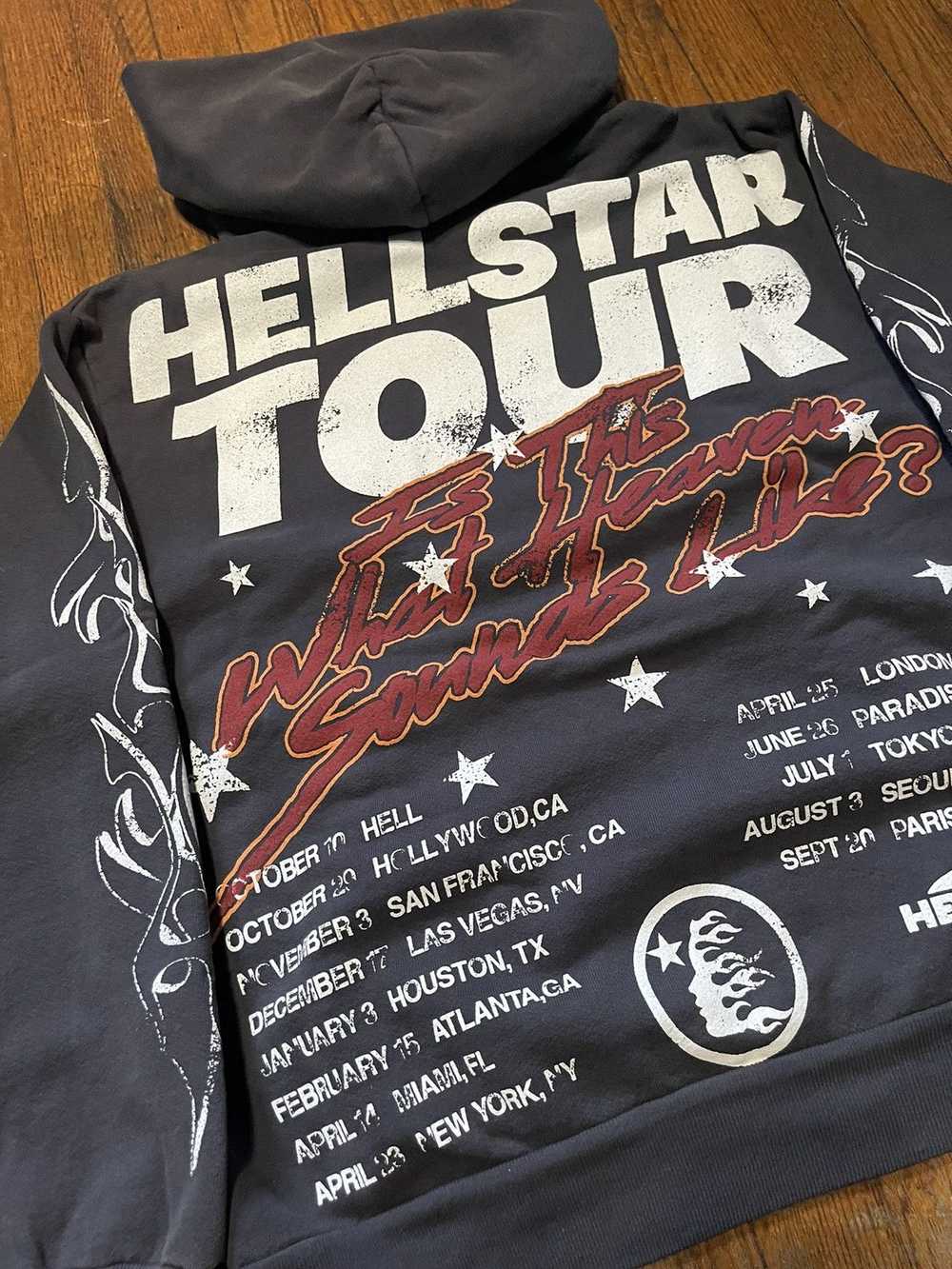 HELLSTAR Hellstar Records Tour Hoodie - Size S - image 4