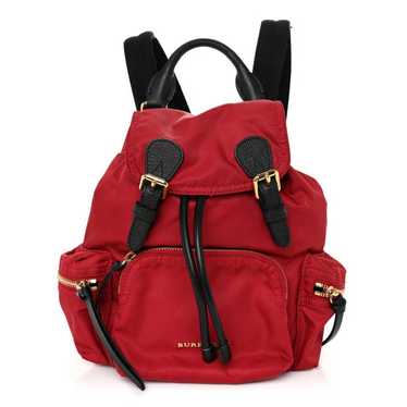 BURBERRY Nylon Small Rucksack Backpack Red - image 1