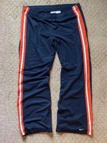 Nike Orange and navy blue Nike mesh sweatpants